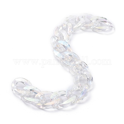 Handmade Transparent Acrylic Cable Chains AJEW-JB00809-1