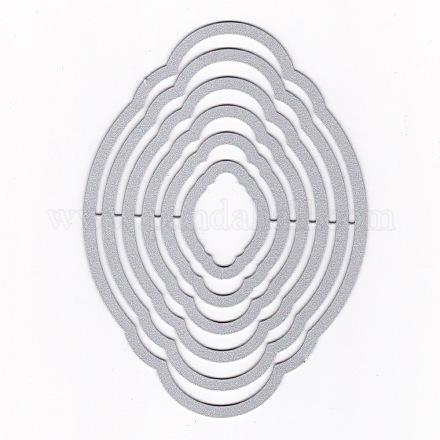 Stencil per stampi da taglio in metallo con telaio in acciaio al carbonio multistrato DIY-WH0183-25-1