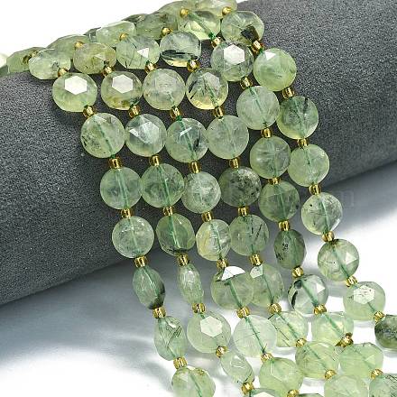 Природные пренит нитей бисера&nbsp;G-C116-A115-01-1