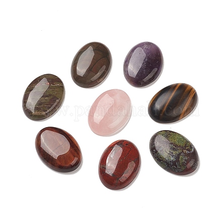Кабошоны из натурального смешанного драгоценного камня G-M396-02-1