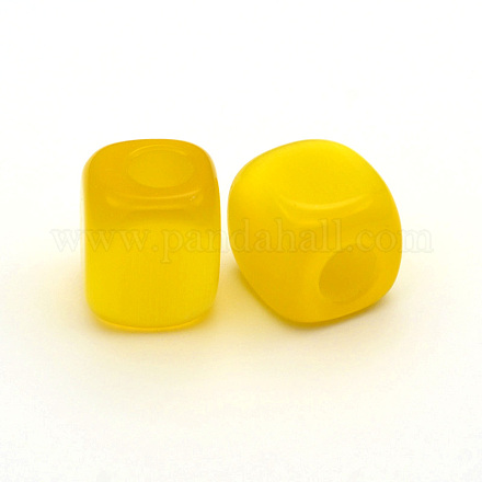 Cube Cat Eye Beads CE-F005-02-1