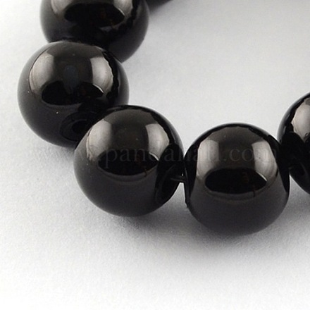 Chapelets de perles en verre rondes verre imprimés X-DGLA-S071-12mm-90-1