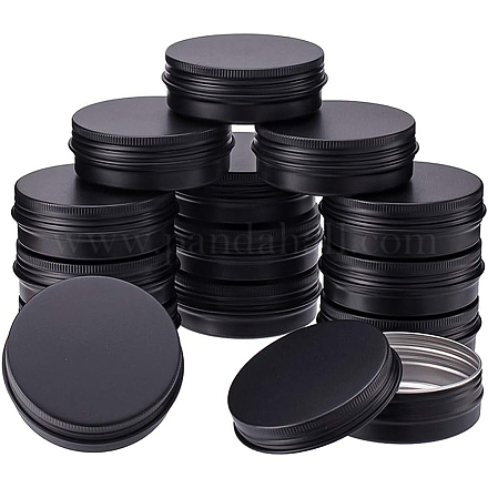 BENECREAT 15 Pcs 60ml Aluminum Tin Jars CON-BC0004-26B-60ml-1