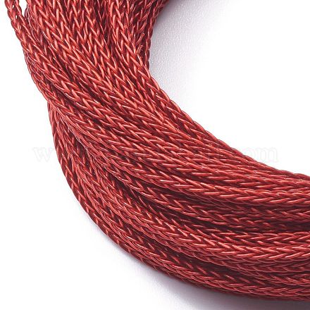 編組鋼線ロープコード  ファイヤーブリック  2x2mm  10 m /ロール TWIR-Z001-05-1
