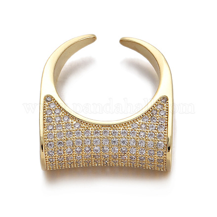 Кольца-манжеты из латуни mirco pave с прозрачным кубическим цирконием FS-WGB3A7F-11-1