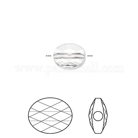 Perles de cristal autrichien 5051-10x8-001(U)-1