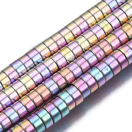 Electroplate Non-magnetic Synthetic Hematite Beads Strands G-T061-141E-1