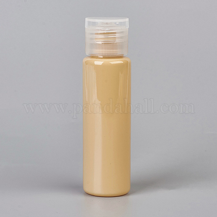 Bottiglie vuote con tappo a scatto in plastica per animali domestici di colore macaron da 30 ml MRMJ-WH0025-B-05-1