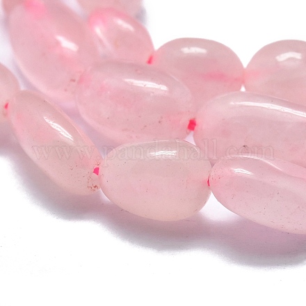 Chapelets de perles en quartz rose naturel X-G-O186-B-09-1