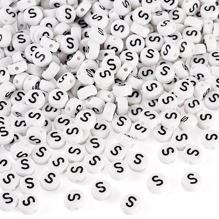 500шт акриловые бусины SACR-TA0001-55S-1