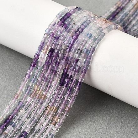 Природного флюорита бисер нитей G-G259-B01-2x2mm-1