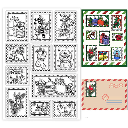 Christmas Borders and Dividers Clear Silicone Stamps - Journal, Scrapbook