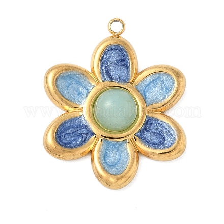 Крашеные натуральный белый нефрит подвески STAS-P404-10C-G09-1