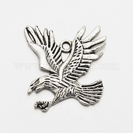 Eagle/Hawk Charm Tibetan Style Zinc Alloy Pendants PALLOY-N0110-06AS-1