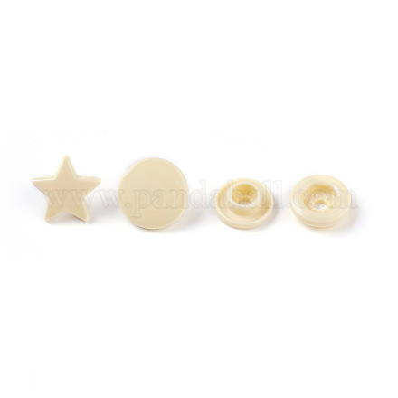 Resin Snap Button BUTT-WH0006-07F-1