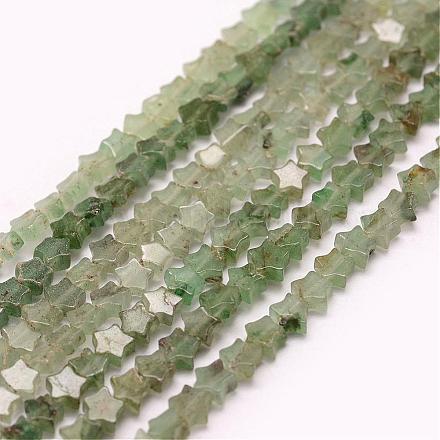Chapelets de perle verte d'aventurine naturel G-J365-05-1
