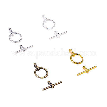 Застежки тоггл в тибетском стиле  TIBE-PH0004-94-1