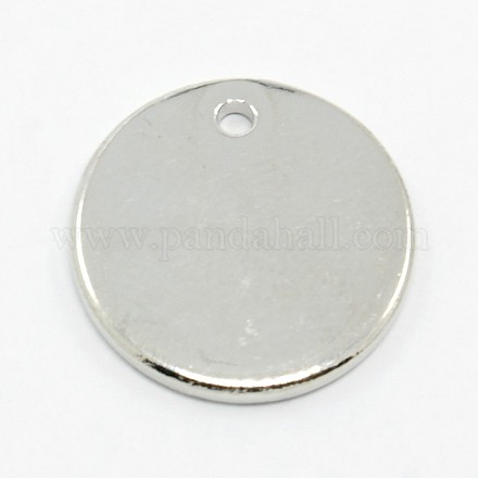 Alliage de zinc marquage blanc tag pendentifs PALLOY-O016-P01-1