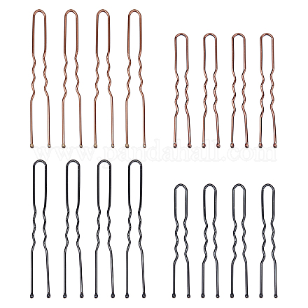 Accesorios para el cabello de hierro horquillas del pelo fornituras OHAR-FH0001-01-1