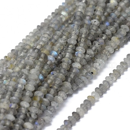 Chapelets de perles en labradorite naturelle  G-I249-D17-1