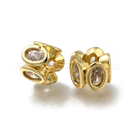 Латунные микропаве из прозрачного кубического циркония ZIRC-I070-060G-1