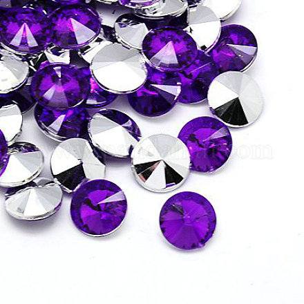 Cabuchones de diamante de imitación de acrílico de Taiwan imitación GACR-A004-18mm-04-1