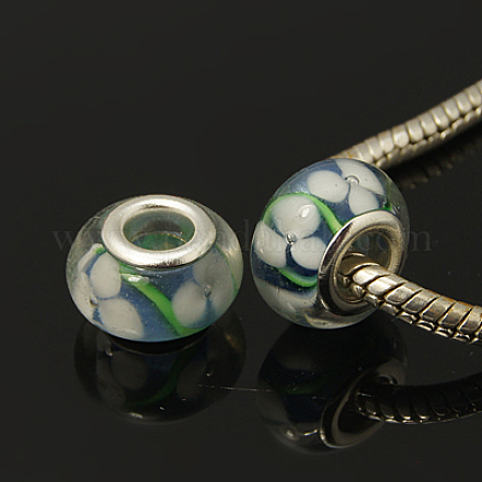 Handmade Lampwork European Beads LPDL-035F-07-1