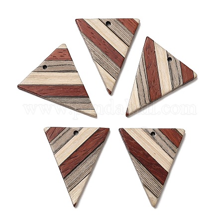 Wenge Wood & Sandalwood & White Ash Pendants WOOD-F013-01-1