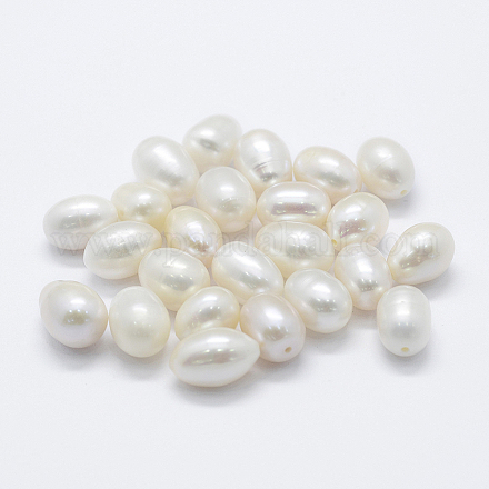 Perlas naturales abalorios de agua dulce cultivadas PEAR-P056-022-01-1