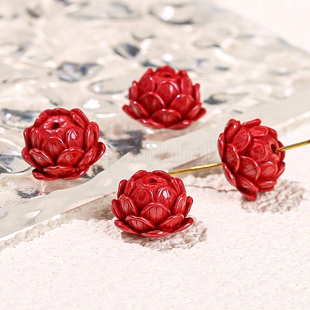 Синтетические бусины из киновари PW-WG449A8-01-1