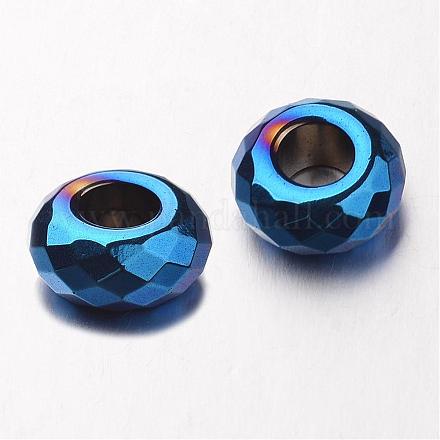 Electroplate Non-magnetic Synthetic Hematite European Beads G-F300-53-05-1