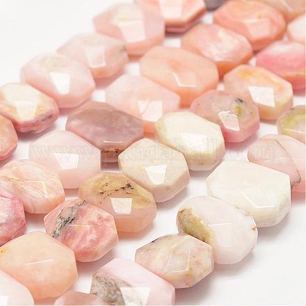 Natural Pink Opal Beads Strands G-F479-11-1