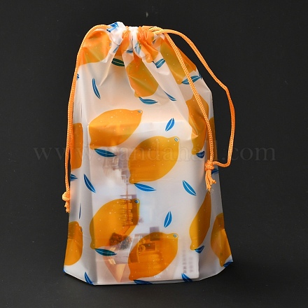 Пластиковые матовые сумки на шнурке ABAG-M003-01B-08-1