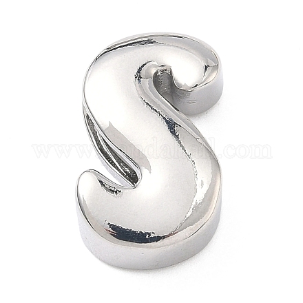 Латунные бусины с инициалами&nbsp;KK-B167-27P-01S-1