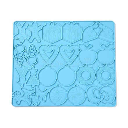 Stampi in silicone per ciondoli a tema natalizio DIY-K051-03-1