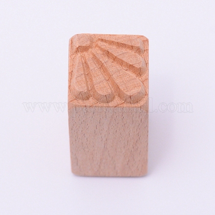 木の切手  長方形  他の模様  50x20x20mm&nbsp;DIY-WH0189-61F-1