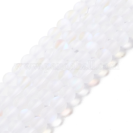 Synthetic Moonstone Beads Strands G-E573-01A-08-1