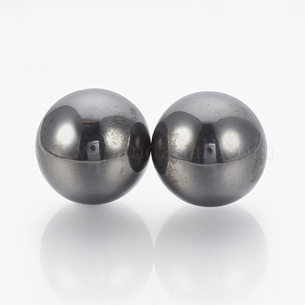 Perles en hématite synthétique magnétique G-T095-28mm-1