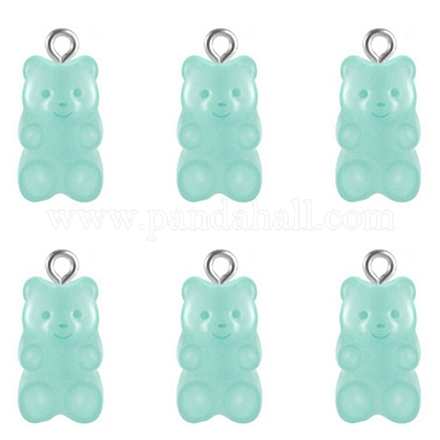 Прозрачные смоляные подвески HJEW-TAC0007-02G-1