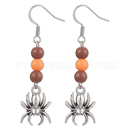 Orecchini pendenti in ottone EJEW-JE06037-1