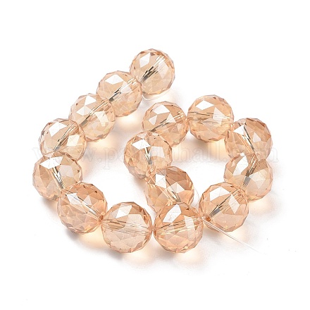 Chapelets de perles en verre électroplaqué EGLA-J140-FR03-14mm-1