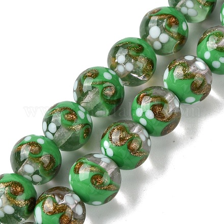 Ручной золотой песок бусины бисер нитей LAMP-A003-03E-1