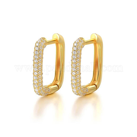 Серьги-кольца прямоугольник s925 из стерлингового серебра AK6460-1-1