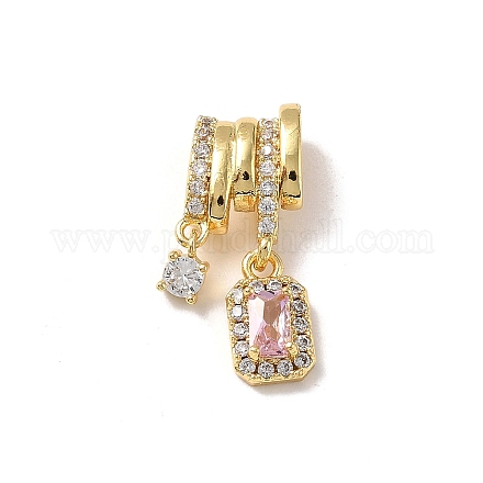 Латунные микро проложить кубического циркония подвески KK-D383-03G-01-1