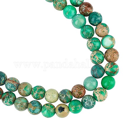 ARRICRAFT Natural Imperial Jasper Beads Strands G-AR0003-38-1