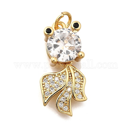 Латунные микро проложить кубического циркония подвески KK-Z125-07G-1