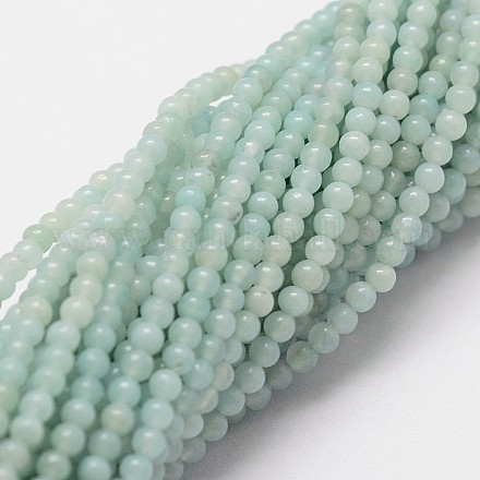 Chapelets de perles en amazonite naturelle X-G-N0197-02-2mm-1
