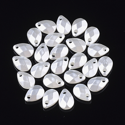 ABS Plastic Imitation Pearl Charms X-OACR-S028-128A-01-1