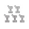 Alloy Pendants, with Crystal Rhinestone, Platinum, Cadmium Free & Lead Free, Alphabet, Letter.I, 18.5x12x2mm, Hole: 2mm