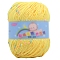 Polyester Yarn, Tweed Yarn, for Sweater Hat, for Knitting Crochet Supplies, Yellow, 2mm, about 85.30 Yards(78m)/Skein